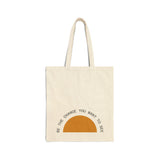 Be the Change Sunrise Canvas Tote Bag