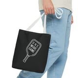 Just One More Pickleball Game Tote Bag | Black