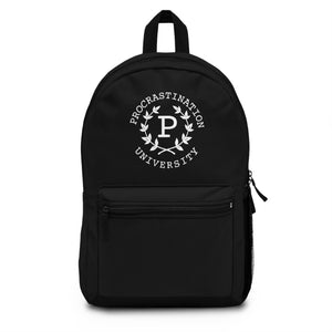 Procrastination University Backpack | Black