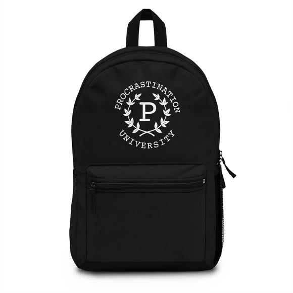 Procrastination University Backpack | Black