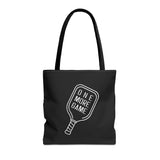 Just One More Pickleball Game Tote Bag | Black
