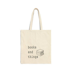 Books and Things Canvas Tote