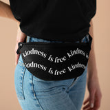 Kindness Is Free Fanny Pack | Black