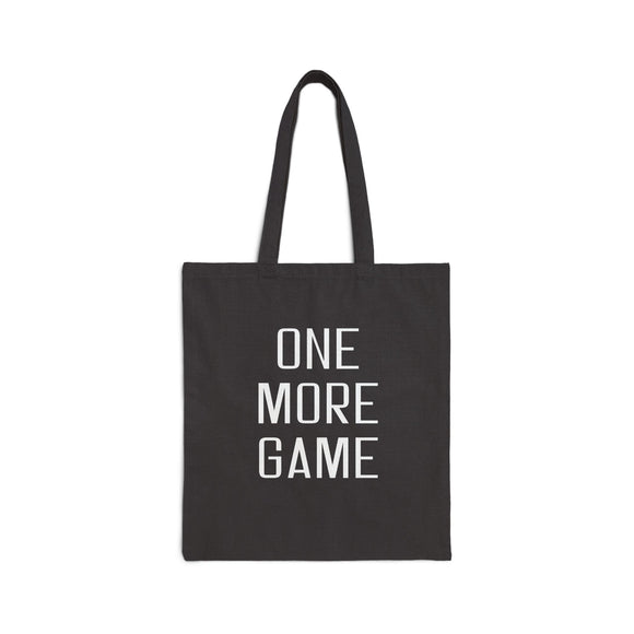 One More Game Canvas Tote Bag