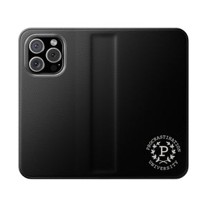 Procrastination University Flip Phone Case | Black
