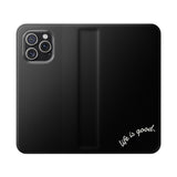 Life is Good Flip Case for iPhone | Black