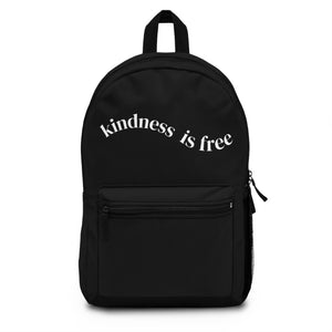 Kindness is Free Backpack | Black