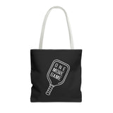 Just One More Pickleball Game Tote Bag | Black