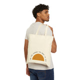 Be the Change Sunrise Canvas Tote Bag
