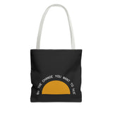 Be the Change Sunrise Tote Bag | Black