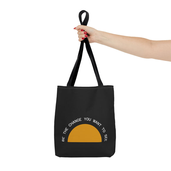 Be the Change Sunrise Tote Bag | Black