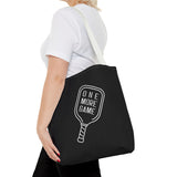 Just One More Pickleball Game Tote Bag | Black