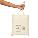 Books and Things Canvas Tote